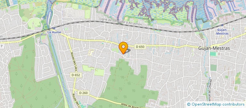 localisation de l'entreprise GROUPEMENT FORESTIER DU BOURROUS  GUJAN-MESTRAS