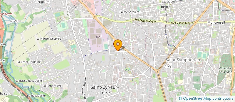 localisation de l'entreprise GROUPEMENT FORESTIER DU BOUT DU MONDE  SAINT-CYR-SUR-LOIRE