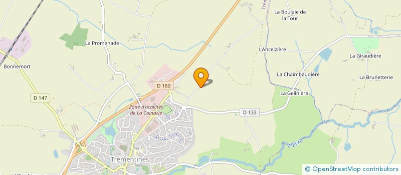 localisation de l'entreprise GROUPEMENT FORESTIER DU BREUIL LAMBERT  VEZINS