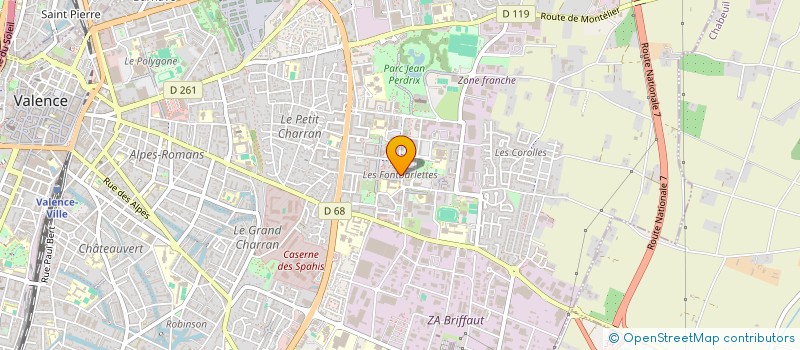 localisation de l'entreprise GROUPEMENT FORESTIER DU BRI DERVO  VALENCE