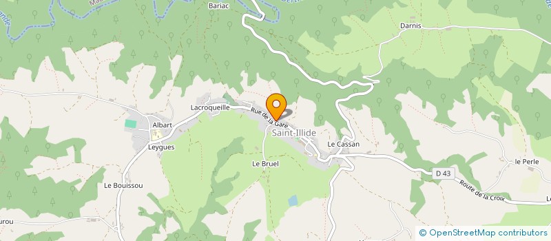 localisation de l'entreprise GROUPEMENT FORESTIER DU BRUEL à SAINT-ILLIDE