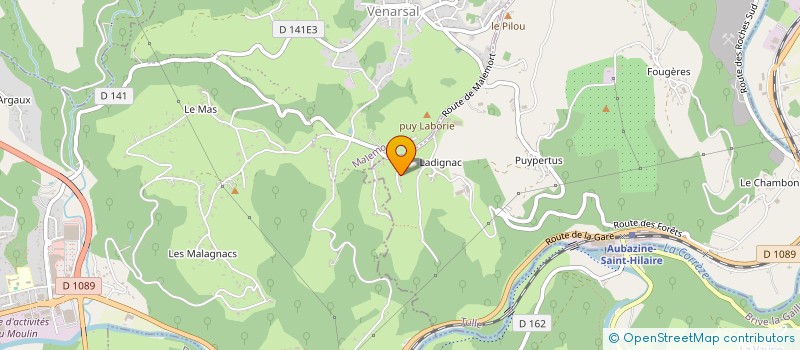 localisation de l'entreprise GROUPEMENT FORESTIER DU BUISSON  SAINT-HILAIRE-PEYROUX