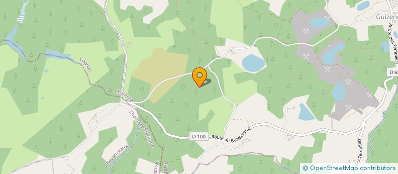 localisation de l'entreprise GROUPEMENT FORESTIER DU BUISSONNET à GUIZENGEARD