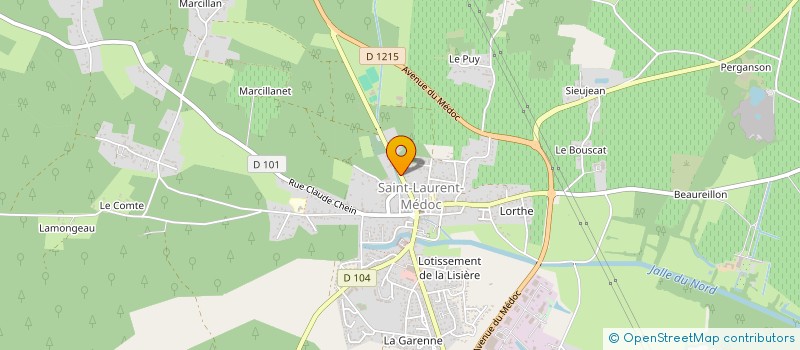 localisation de l'entreprise GROUPEMENT FORESTIER DU CASTET  MARGAUX-CANTENAC