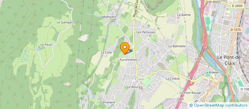 localisation de l'entreprise GROUPEMENT FORESTIER DU CESCAS  CLAIX