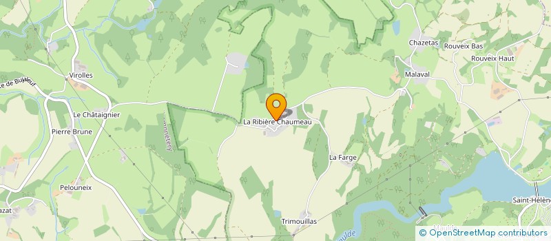 localisation de l'entreprise GROUPEMENT FORESTIER DU CHALARD à BUJALEUF