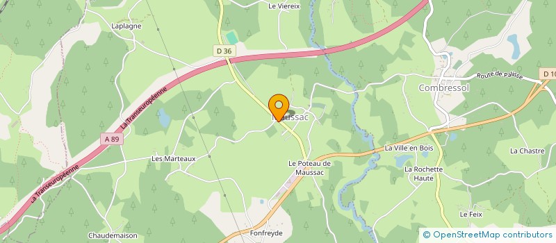 localisation de l'entreprise GROUPEMENT FORESTIER DU CHAMP à MEYMAC