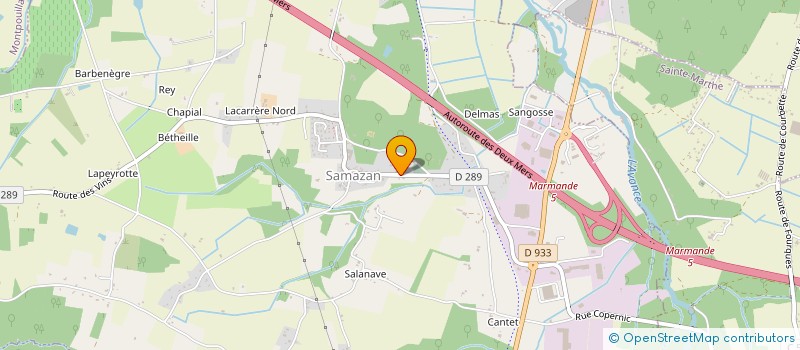 localisation de l'entreprise GROUPEMENT FORESTIER DU CHAMP D'ASILE  GAUJAC