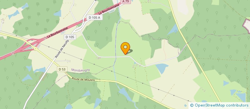 localisation de l'entreprise GROUPEMENT FORESTIER DU CHAMP GUET à MONTBEUGNY