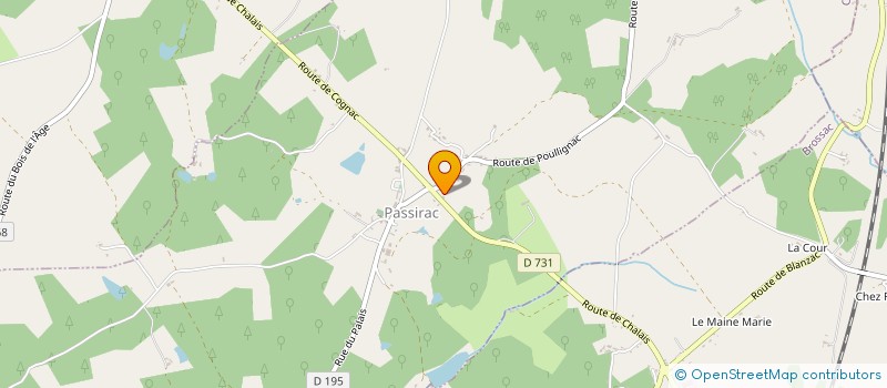 localisation de l'entreprise GROUPEMENT FORESTIER DU CHATELARD à PASSIRAC