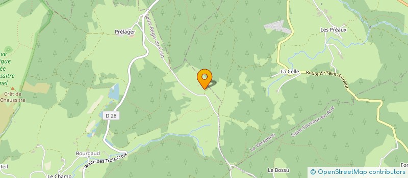 localisation de l'entreprise GROUPEMENT FORESTIER DU CHATELET  SAINT-REGIS-DU-COIN