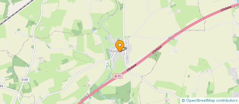 localisation de l'entreprise GROUPEMENT FORESTIER DU CHENE BLANC  MAIGNE