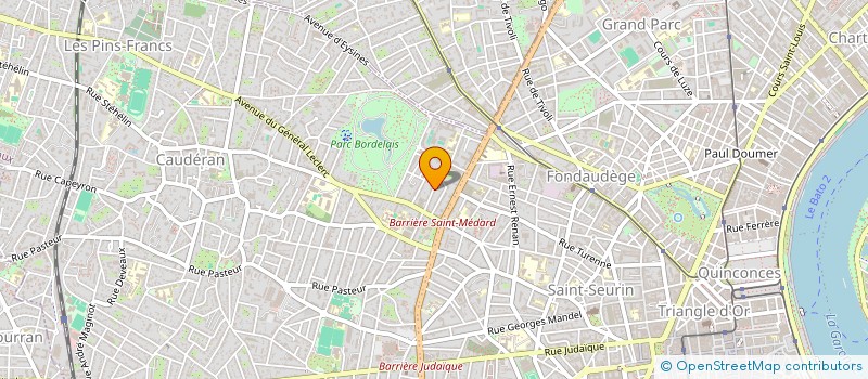 localisation de l'entreprise GROUPEMENT FORESTIER DU CHICOYE  BORDEAUX