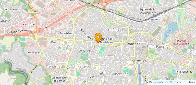 localisation de l'entreprise GROUPEMENT FORESTIER DU DAGRON à VANNES