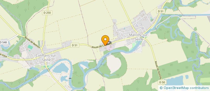 localisation de l'entreprise GROUPEMENT FORESTIER DU DOMAINE DE SELLIERES  MARCILLY-SUR-SEINE