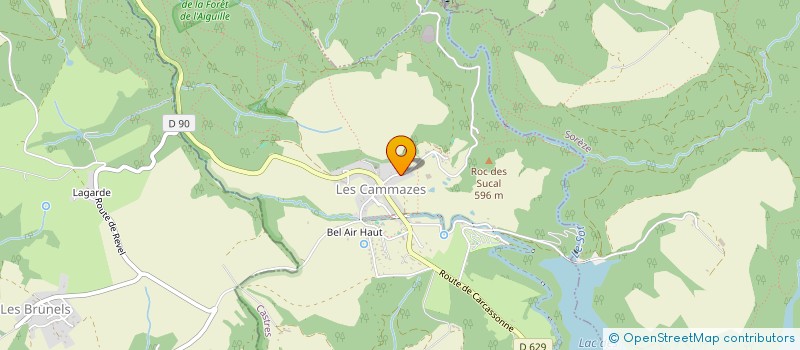 localisation de l'entreprise GROUPEMENT FORESTIER DU FALGA  LES CAMMAZES