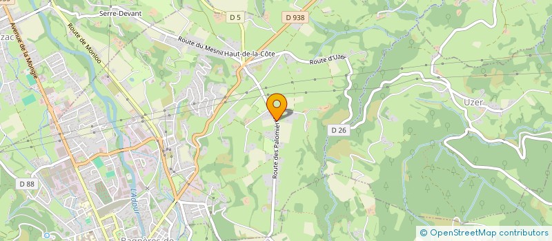 localisation de l'entreprise GROUPEMENT FORESTIER DU FAU-GRAND  BAGNERES-DE-BIGORRE