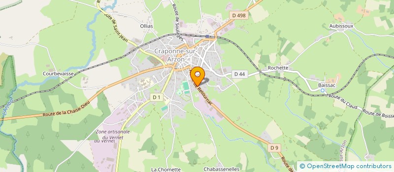 localisation de l'entreprise GROUPEMENT FORESTIER DU FOURNEL  CRAPONNE-SUR-ARZON