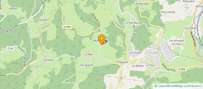 localisation de l'entreprise GROUPEMENT FORESTIER DU GATHIER  GRANDRIS