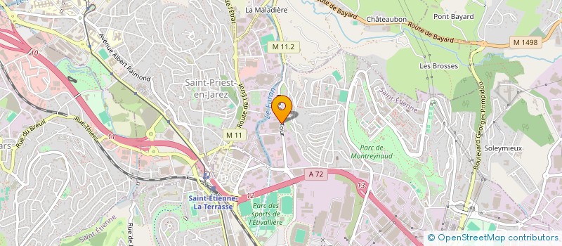 localisation de l'entreprise GROUPEMENT FORESTIER DU GC  SAINT-PRIEST-EN-JAREZ