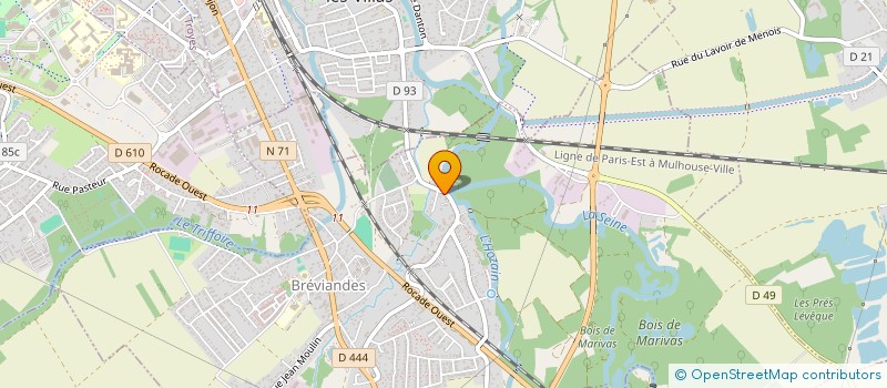 localisation de l'entreprise GROUPEMENT FORESTIER DU GOUDENI DE VEDRINES  BREVIANDES