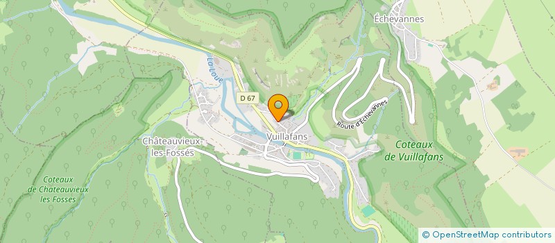 localisation de l'entreprise GROUPEMENT FORESTIER DU GRAND DENIS  VUILLAFANS