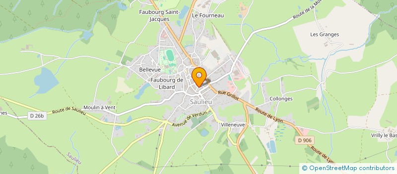 localisation de l'entreprise GROUPEMENT FORESTIER DU GRAND VERNET  SAULIEU