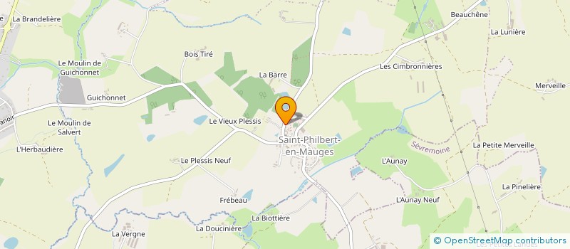 localisation de l'entreprise GROUPEMENT FORESTIER DU GROS FOUTEAU  BEAUPREAU-EN-MAUGES