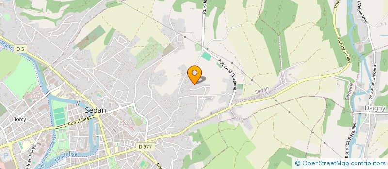 localisation de l'entreprise GROUPEMENT FORESTIER DU HATOIS  SEDAN