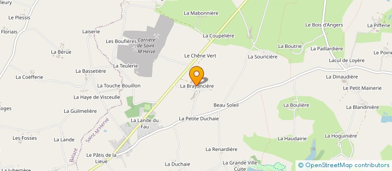 localisation de l'entreprise GROUPEMENT FORESTIER DU HAUT FICHET  SAINT-M'HERVE