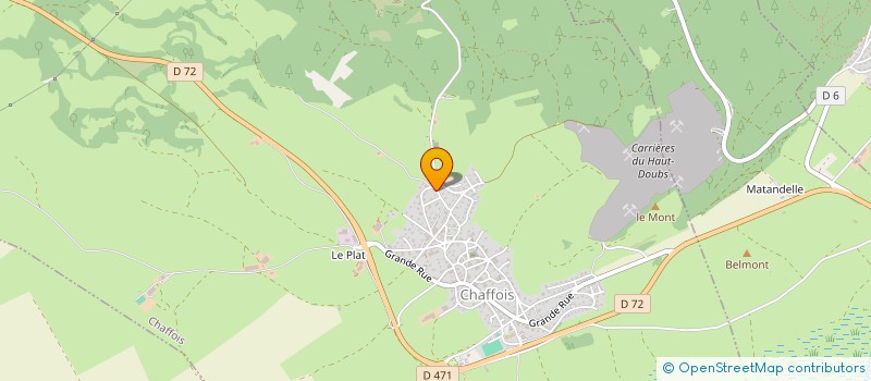 localisation de l'entreprise GROUPEMENT FORESTIER DU HAUT PLATEAU  CHAFFOIS