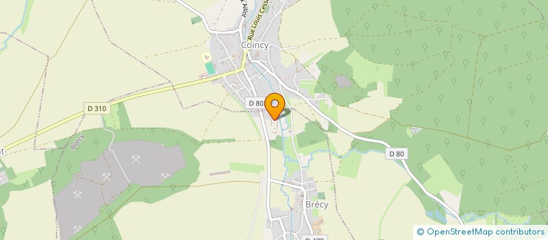 localisation de l'entreprise GROUPEMENT FORESTIER DU LAGON BLEU  BRECY