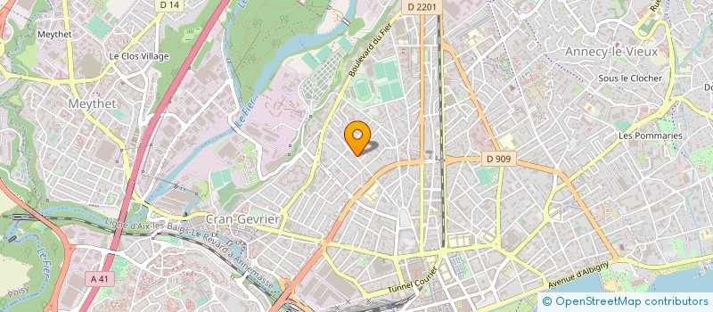 localisation de l'entreprise GROUPEMENT FORESTIER DU LAUDON  ANNECY