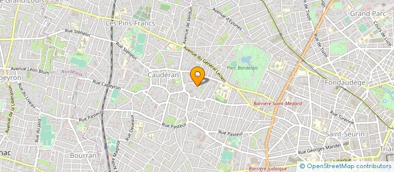 localisation de l'entreprise GROUPEMENT FORESTIER DU LIPOMEY à BORDEAUX