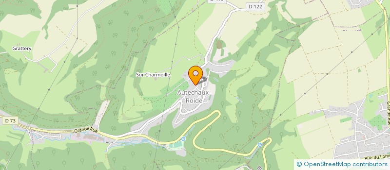 localisation de l'entreprise GROUPEMENT FORESTIER DU LOMONT  AUTECHAUX-ROIDE