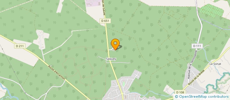 localisation de l'entreprise GROUPEMENT FORESTIER DU MARHEUIL  SAUCATS