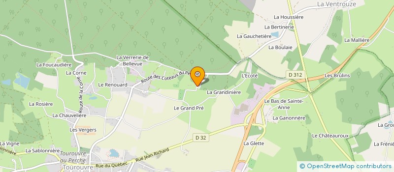 localisation de l'entreprise GROUPEMENT FORESTIER DU MAROT à TOUROUVRE AU PERCHE