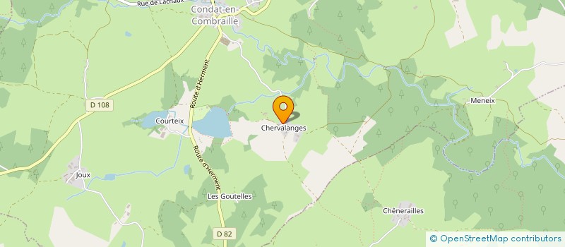 localisation de l'entreprise GROUPEMENT FORESTIER DU MAS DE GRANVILLE  CONDAT-EN-COMBRAILLE