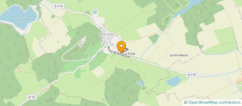 localisation de l'entreprise GROUPEMENT FORESTIER DU MONT à MONTSEC