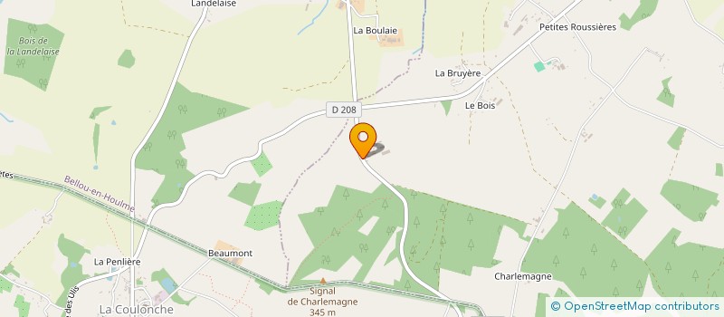 localisation de l'entreprise GROUPEMENT FORESTIER DU MONT D'HERE SOCIETE CIVILE à LE MENIL-DE-BRIOUZE
