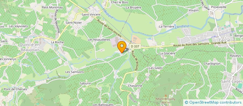 localisation de l'entreprise GROUPEMENT FORESTIER DU NEMROD  QUINCIE-EN-BEAUJOLAIS