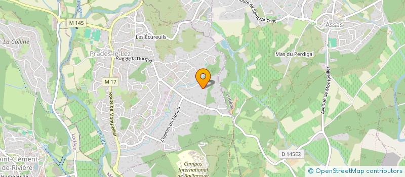 localisation de l'entreprise GROUPEMENT FORESTIER DU PARC  PRADES-LE-LEZ