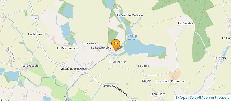 localisation de l'entreprise GROUPEMENT FORESTIER DU PARC SOUBISE à MOUCHAMPS