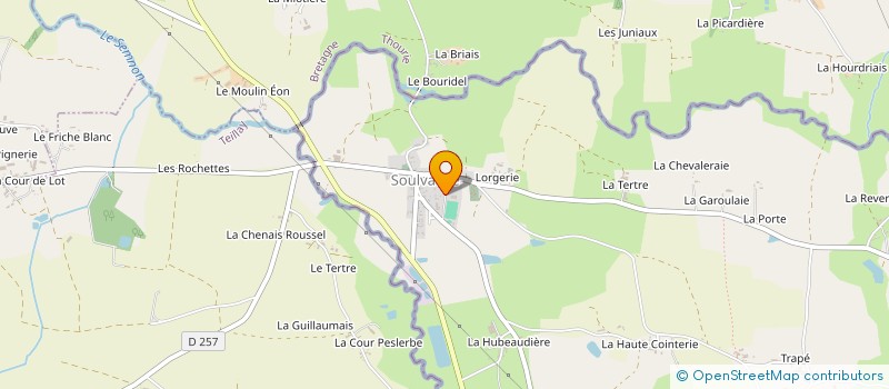 localisation de l'entreprise GROUPEMENT FORESTIER DU PAS DE CERF  SOULVACHE