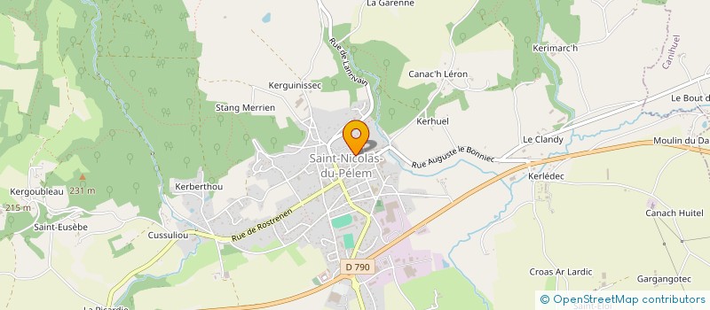 localisation de l'entreprise GROUPEMENT FORESTIER DU PELEM  SAINT-NICOLAS-DU-PELEM