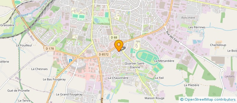 localisation de l'entreprise GROUPEMENT FORESTIER DU PETIT PINEL  VITRE