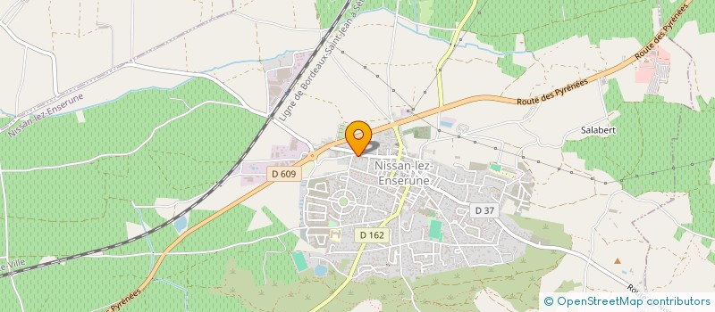 localisation de l'entreprise GROUPEMENT FORESTIER DU PEYREMALE  NISSAN-LEZ-ENSERUNE