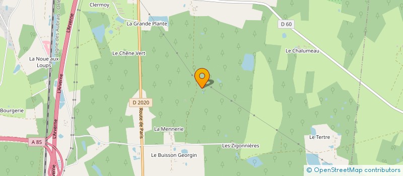 localisation de l'entreprise GROUPEMENT FORESTIER DU PIED FERRE  THEILLAY