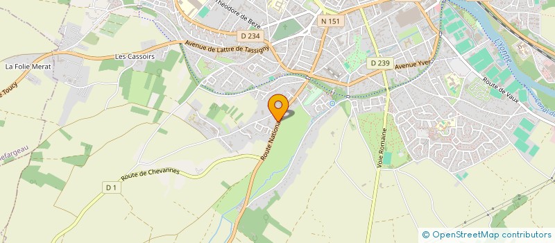 localisation de l'entreprise GROUPEMENT FORESTIER DU PIGNON ROUGE  AUXERRE
