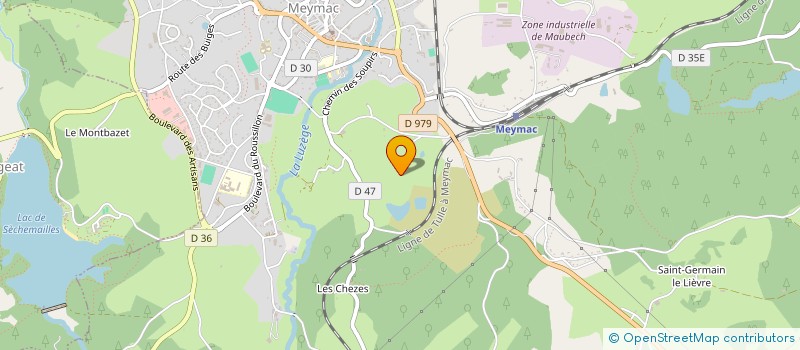 localisation de l'entreprise GROUPEMENT FORESTIER DU PLATEAU à MEYMAC